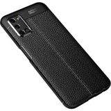 Case 4U Oppo A52 Kılıf Rugan Armor Deri Görünümlü Yüksek Kalite Silikon Niss Siyah
