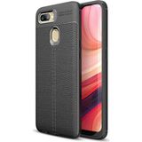 Case 4U Oppo A5S Kılıf Rugan Armor Deri Görünümlü Yüksek Kalite Silikon Niss Siyah