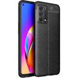 Case 4U Oppo A74 4G Kılıf Rugan Armor Deri Görünümlü Yüksek Kalite Silikon Niss Siyah