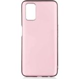 Case 4U Oppo A92 Kılıf Klasik Mat Renkli Yumuşak Premier Silikon Rose Gold