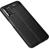 Case 4U Oppo A92 Kılıf Rugan Armor Deri Görünümlü Yüksek Kalite Silikon Niss Siyah