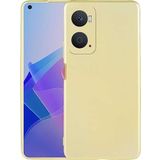 Case 4U Oppo A96 4g Kılıf Klasik Mat Renkli Yumuşak Premier Silikon Altın