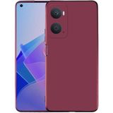 Case 4U Oppo A96 4g Kılıf Klasik Mat Renkli Yumuşak Premier Silikon Mürdüm