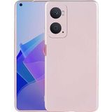 Case 4U Oppo A96 4g Kılıf Klasik Mat Renkli Yumuşak Premier Silikon Rose Gold