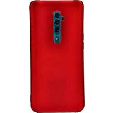 Case 4U Oppo Reno 2Z Kılıf Klasik Mat Renkli Yumuşak Premier Silikon Kırmızı