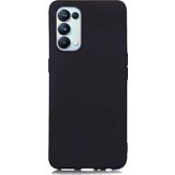 Case 4u Oppo Reno 5 Pro 5g Kılıf Klasik Mat Renkli Yumuşak Premier Silikon Siyah