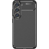 Case 4U S23 Plus Uyumlu Kılıf Rugged Armor Karbon Desenli Lüx Negro Silikon Arka KapakSiyah - Galaxy S23 Plus