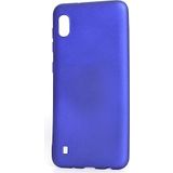 Case 4U Samsung Galaxy A10 Kılıf Klasik Mat Renkli Yumuşak Premier Silikon Saks Mavi
