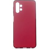 Case 4U Samsung Galaxy A13 4G Uyumlu Kılıf Klasik Mat Renkli Yumuşak Premier Silikon Mürdüm