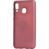 Case 4U Samsung Galaxy A20 - A30 Kılıf Klasik Mat Renkli Yumuşak Premier Silikon Koyu Mor