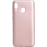 Case 4U Samsung Galaxy A20 - A30 Kılıf Klasik Mat Renkli Yumuşak Premier Silikon Rose Gold