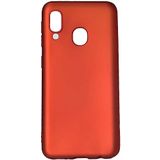 Case 4U Samsung Galaxy A20E Kılıf Klasik Mat Renkli Yumuşak Premier Silikon Kırmızı