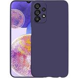 Case 4U Samsung Galaxy A23 Uyumlu Kılıf Klasik Mat Renkli Yumuşak Premier Silikon Lacivert