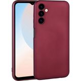 Case 4U Samsung Galaxy A24 Kılıf Kamera Korumalı Klasik Mat Renkli Yumuşak Premier Silikon Mürdüm