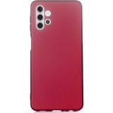 Case 4U Samsung Galaxy A32 4G Kılıf Klasik Mat Renkli Yumuşak Premier Silikon Koyu Mor