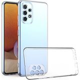 Case 4U Samsung Galaxy A72 Kılıf Kamera Korumalı Yumuşak Şeffaf Ince Süper Silikon