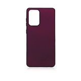 Case 4U Samsung Galaxy A72 Kılıf Klasik Mat Renkli Yumuşak Premier Silikon Mürdüm