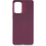 Case 4U Samsung Galaxy A73 Uyumlu Kılıf Klasik Mat Renkli Yumuşak Premier Silikon Mürdüm