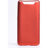 Case 4U Samsung Galaxy A80 Kılıf Klasik Mat Renkli Yumuşak Premier Silikon Kırmızı