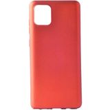 Case 4U Samsung Galaxy A81 (Note 10 Lite) Kılıf Klasik Mat Renkli Yumuşak Premier Silikon Kırmızı - Galaxy Note 10 Lite