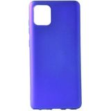 Case 4U Samsung Galaxy A81 (Note 10 Lite) Kılıf Klasik Mat Renkli Yumuşak Premier Silikon Saks Mavi - Galaxy Note 10 Lite
