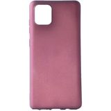 Case 4U Samsung Galaxy A91 (S10 Lite) Kılıf Klasik Mat Renkli Yumuşak Premier Silikon Mürdüm - Galaxy S10 Lite