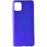 Case 4U Samsung Galaxy A91 (S10 Lite) Kılıf Klasik Mat Renkli Yumuşak Premier Silikon Saks Mavi - Galaxy S10 Lite