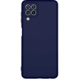 Case 4U Samsung Galaxy ile uyumlu A22 4G Uyumlu Kılıf Kamera Korumalı Içi Kadife Logosuz Mara Lansman Silinebilir Kılıf Lacivert HBCV00000TXO3J