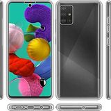 Case 4U Samsung Galaxy ile uyumlu A71 Kılıf 360 Derece Tam Koruma Ön Arka Esnek Süper Enjoy Silikon Şeffaf HBCV00000LTGVR