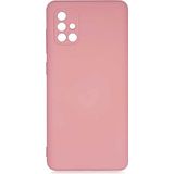 Case 4U Samsung Galaxy ile uyumlu A71 Kılıf Kamera Korumalı Içi Kadife Logosuz Mara Lansman Silinebilir Kılıf Açık Pembe HBCV00000FK8M7