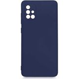 Case 4U Samsung Galaxy ile uyumlu A71 Kılıf Kamera Korumalı Içi Kadife Logosuz Mara Lansman Silinebilir Kılıf Lacivert HBCV00000FKIRT