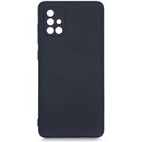 Case 4U Samsung Galaxy ile uyumlu A71 Kılıf Kamera Korumalı Içi Kadife Logosuz Mara Lansman Silinebilir Kılıf Siyah HBCV00000FK8M6