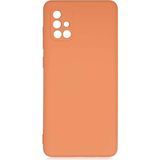 Case 4U Samsung Galaxy ile uyumlu A71 Kılıf Kamera Korumalı Içi Kadife Logosuz Mara Lansman Silinebilir Kılıf Turuncu HBCV00000FK8MB