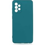 Case 4U Samsung Galaxy ile uyumlu A72 Kılıf Kamera Korumalı Içi Kadife Logosuz Mara Lansman Silinebilir Kılıf Koyu Yeşil HBCV00000FKIA5