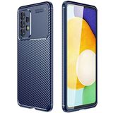 Case 4U Samsung Galaxy ile uyumlu A73 Kılıf Rugged Armor Karbon Uzun Ömürlü Negro Kılıf Lacivert HBCV00001TOKWB