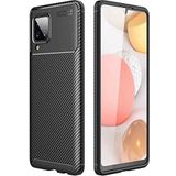 Case 4U Samsung Galaxy ile uyumlu M12 Kılıf Rugged Armor Karbon Uzun Ömürlü Negro Kılıf Siyah HBCV00000HZP7C