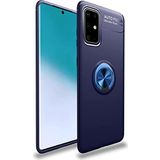 Case 4U Samsung Galaxy ile uyumlu M31S Kılıf Autofocus Shockprof Ravel Yüzüklü Standlı Slikon Kapak Lacivert HBV000011HNQ9