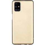 Case 4U Samsung Galaxy ile uyumlu M31S Kılıf Klasik Mat Renkli Yumuşak Premier Silikon Altın HBV000011HNQG