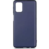 Case 4U Samsung Galaxy ile uyumlu M31S Kılıf Klasik Mat Renkli Yumuşak Premier Silikon Lacivert HBCV000008FM6M