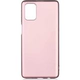 Case 4U Samsung Galaxy ile uyumlu M31S Kılıf Klasik Mat Renkli Yumuşak Premier Silikon Rose Gold HBCV000008FM6L