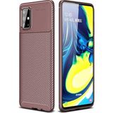 Case 4U Samsung Galaxy ile uyumlu M31S Kılıf Rugged Armor Karbon Uzun Ömürlü Negro Kılıf Kahverengi HBCV000008FLML