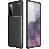 Case 4U Samsung Galaxy ile uyumlu S20 FE Kılıf Rugged Armor Karbon Uzun Ömürlü Negro Kılıf Siyah HBCV000008FLE2