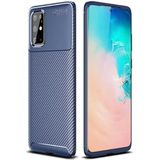 Case 4U Samsung Galaxy ile uyumlu S20 Plus Kılıf Rugged Armor Karbon Uzun Ömürlü Negro Kılıf Lacivert HBCV00000Q0OIS