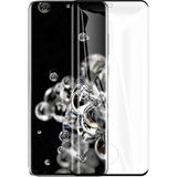 Case 4U Samsung Galaxy ile uyumlu S20 Plus Tam Kaplayan 6D Polymer Ekran Koruyucu Temperli Cam 9h Nano Esnek Siyah HBCV00000SO225