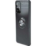 Case 4U Samsung Galaxy ile uyumlu S20 Plus Uyumlu Kılıf Autofocus Shockprof Ravel Yüzüklü Standlı Slikon Kapak Siyah HBV00000S3ZEE