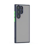 Case 4U Samsung Galaxy ile uyumlu S23 Ultra Kılıf Kamera Korumalı Mat Renkli Buzlu Hux Silikon Lacivert HBCV000048MYH5