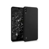 Case 4U Samsung Galaxy M10 Kılıf Klasik Mat Renkli Yumuşak Premier Silikon Siyah