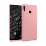Case 4U Samsung Galaxy M20 Kılıf Klasik Mat Renkli Yumuşak Premier Silikon Rose Gold