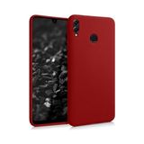 Case 4U Samsung Galaxy M20 Uyumlu Kılıf Klasik Mat Renkli Yumuşak Premier Silikon Kırmızı