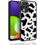 Case 4U Samsung Galaxy M22 Uyumlu Kılıf Desenli Kamera Korumalı Parlak Nora Kapak NO2 Renkli
